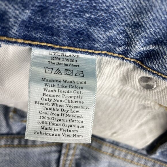 Everlane The Denim Short Women’s 26 Blue Shorts Cut Off - Picture 7 of 8